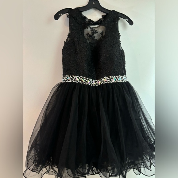 New Appliques Prom Dresses Short Tulle Homecoming Party Cocktail Gowns - Picture 6 of 14